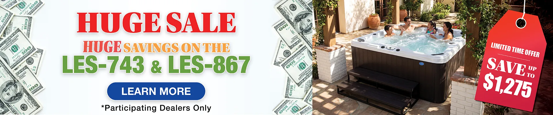 Calspas hot tub being used in a family setting - Franklin